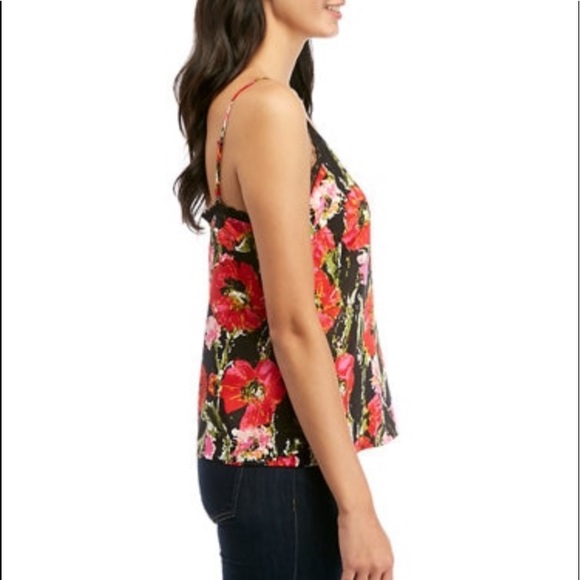 Kaari Blue Lace Trim Cami Size Large - Picture 3 of 8